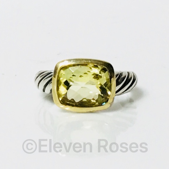 David Yurman Sterling And 18k Noblesse Ring - Picture 9 of 9